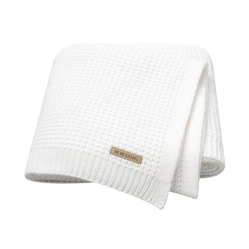 Одеяло вязаное для новорожденных 90 Х70 см