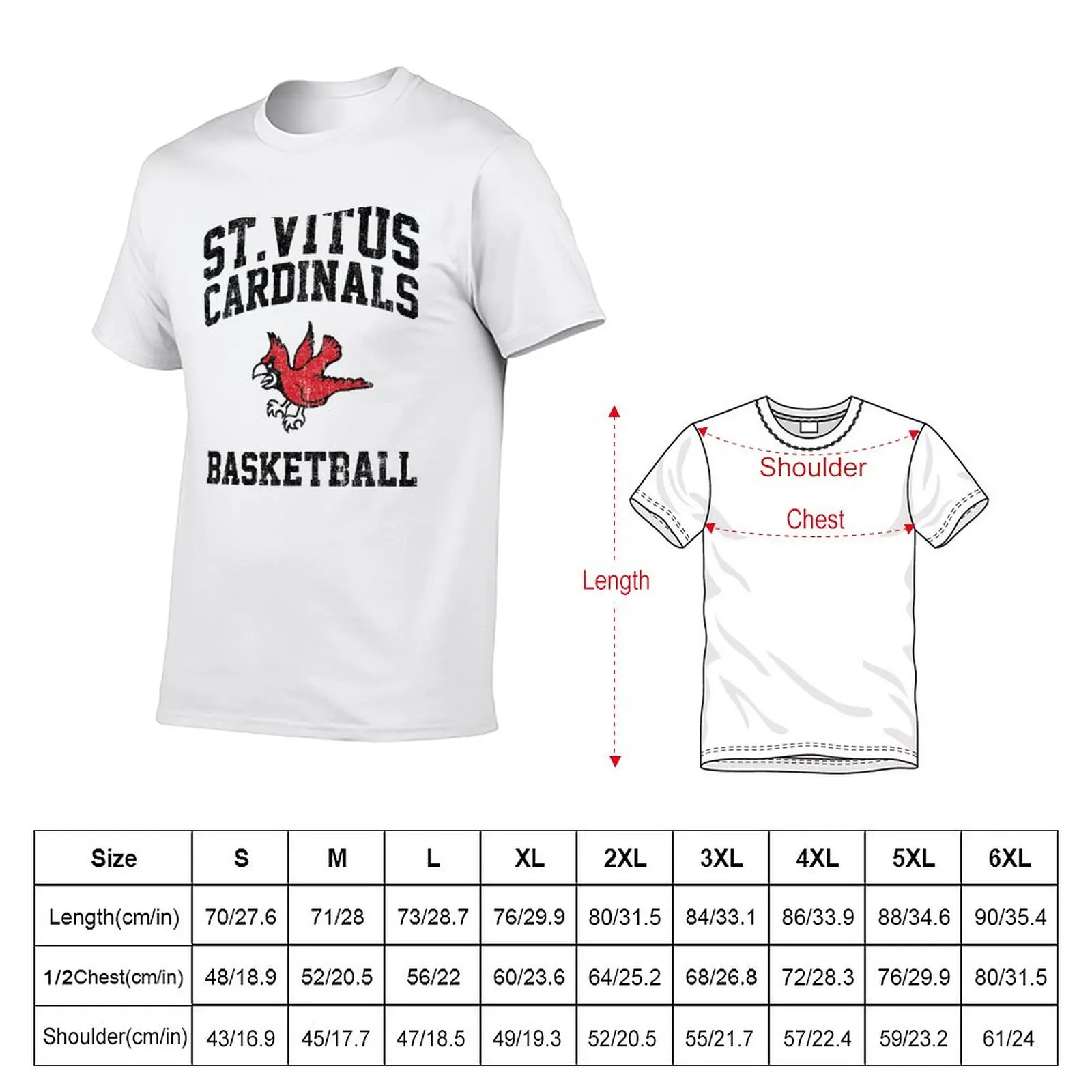 Футболка для баскетбола St. Vitus Cardinals баскетбольные дневники быстросохнущая