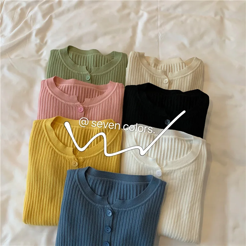 

Pullover Sweater for Women Spring Autumn Casual Knit Top Ribbed Knitwear