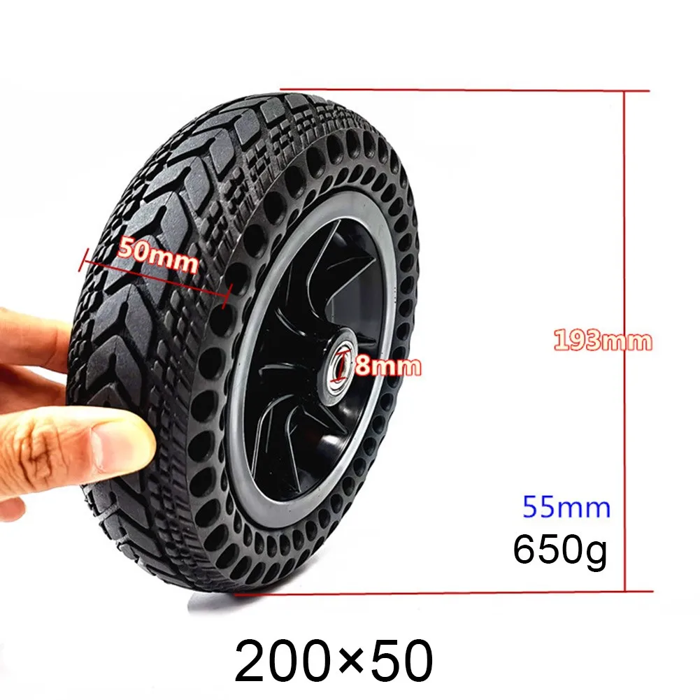 

8 Inch Scooter Solid Tire 8X2 200x50 Whole Wheel With Plastic Hub Electric Wheelchair Non-pneumatic Honeycomb Inner Diameter 8mm