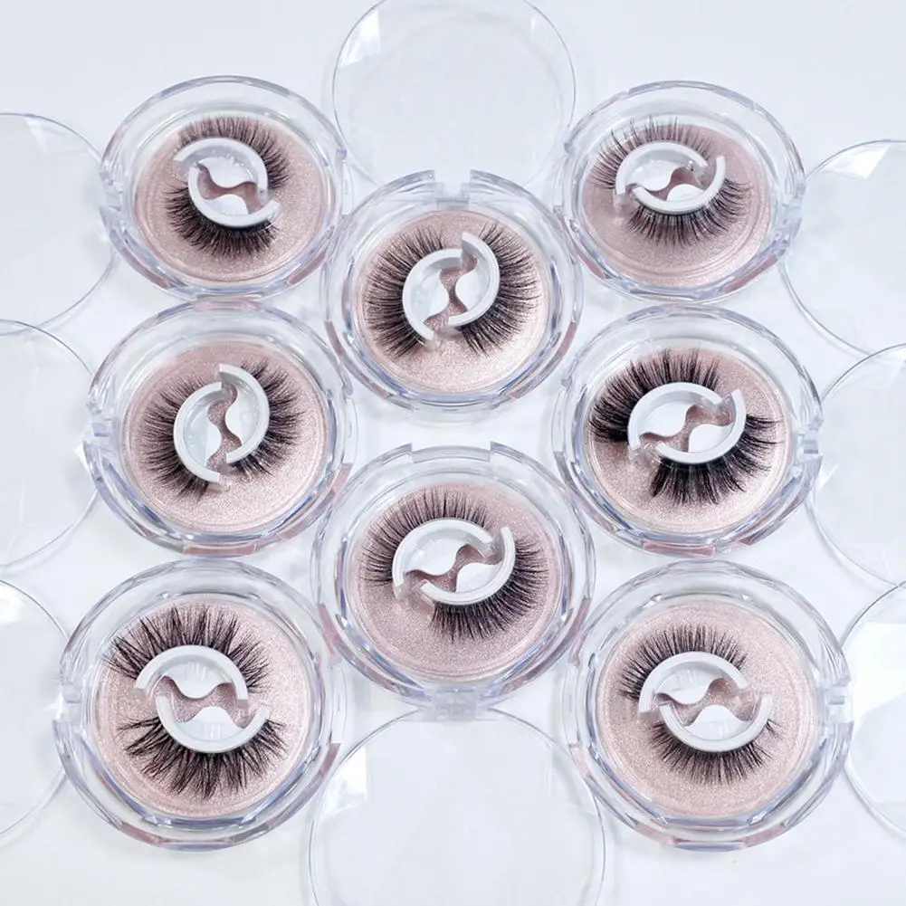 

Not Easily Deformed Artificial Eyelashes Dense Eyelash Extension Artificial Fiber Natural Look 3D Reusable False Lashes