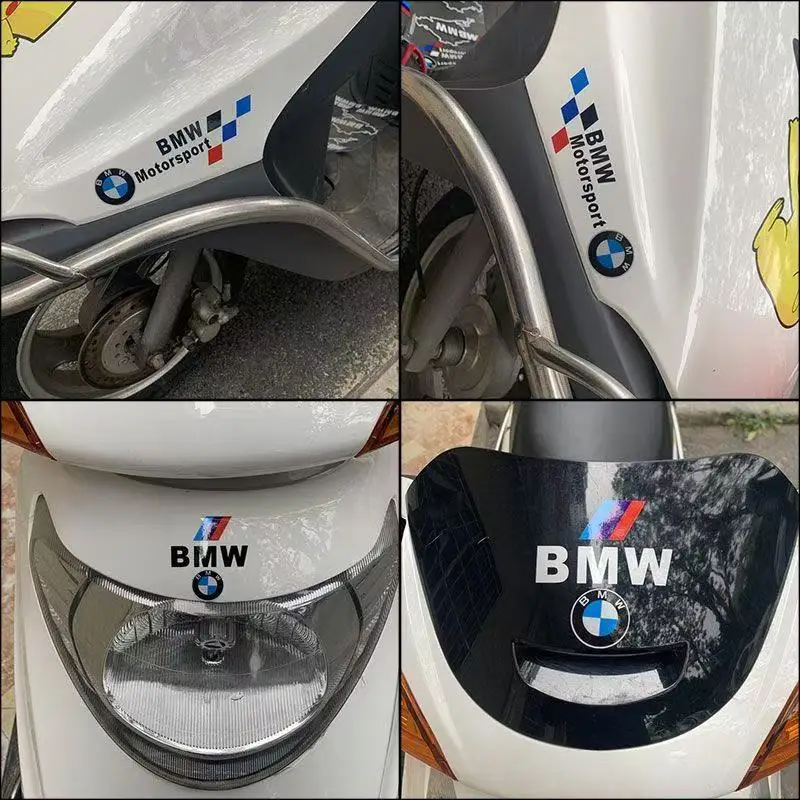 Фото Декоративные светоотражающие наклейки с логотипом BMW для автомобиля, шлема, топливного бака, для BMW E39 E36 E30 X7 M X6 E90 E60 E34 F30 G20 GT X2 №4