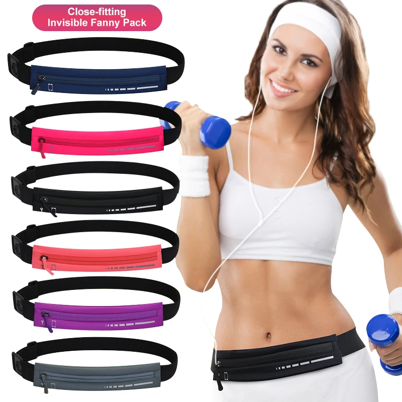 

Outdoor Sports Running Invisible Belt Bags Waterproof Protable Men Women Jogging Phone Pouch Running Waist Bag