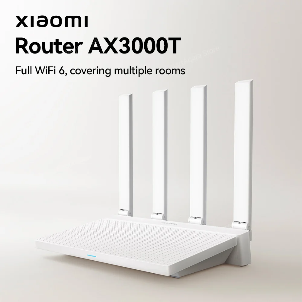 Маршрутизатор Xiaomi Wi-Fi 6 AX3000T двухдиапазонный 2 4/5 ГГц IPTV гигабитная защита от