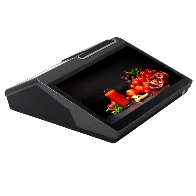 

12.5 Inch Touch screen Android pos system cash register machine with 5 Inch 2nd customer display with built in printer