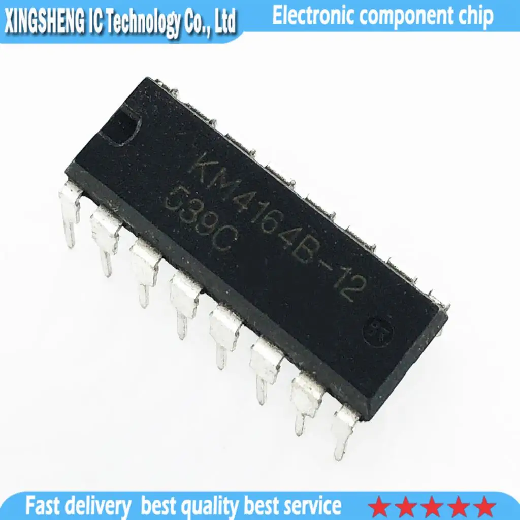

10 шт./лот KM4164B-12 KM4164B 4164B DIP-16 In Stock