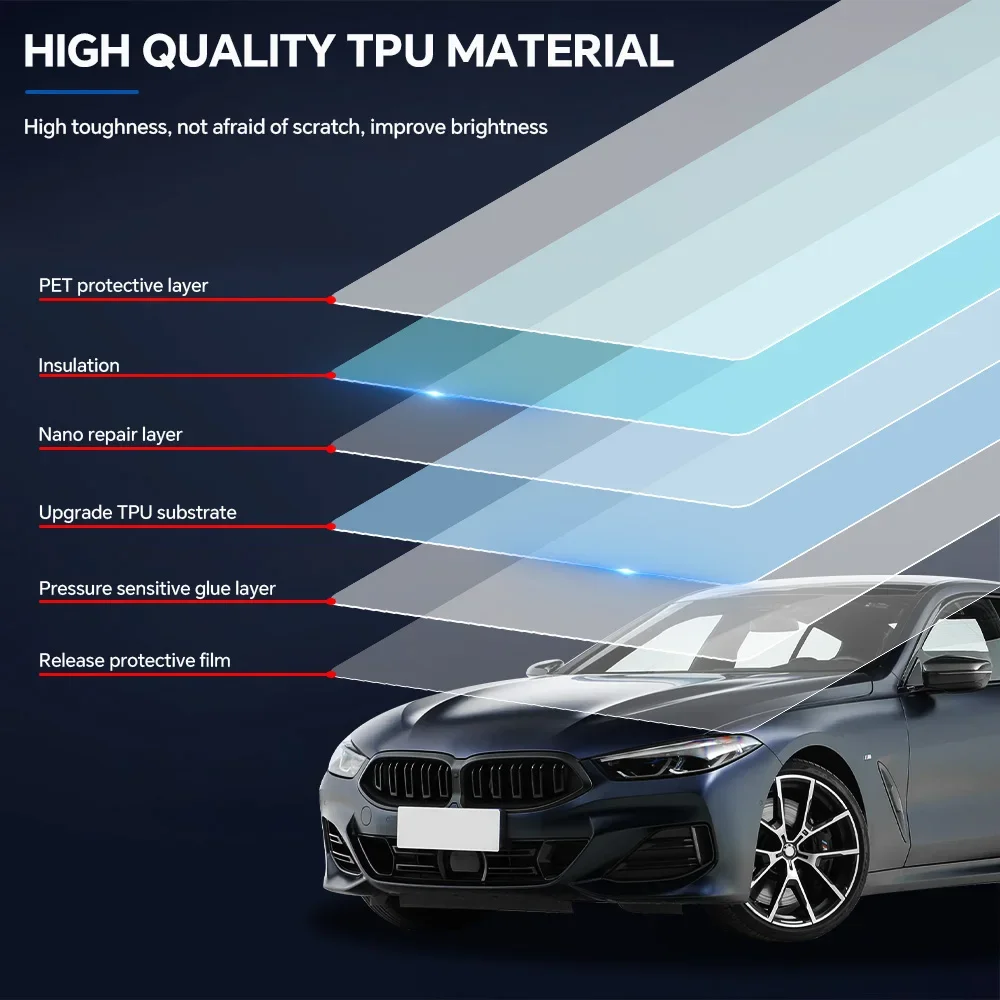 Защитная пленка PPF 8.5 Mil для BMW M850i 8 серии 2022-2024, предварительно вырезанная, прозрачная, для защиты лакокрасочного покрытия автомобиля, защитная наклейка (art.: 3920db93fd83f) - 3920db93fd83f