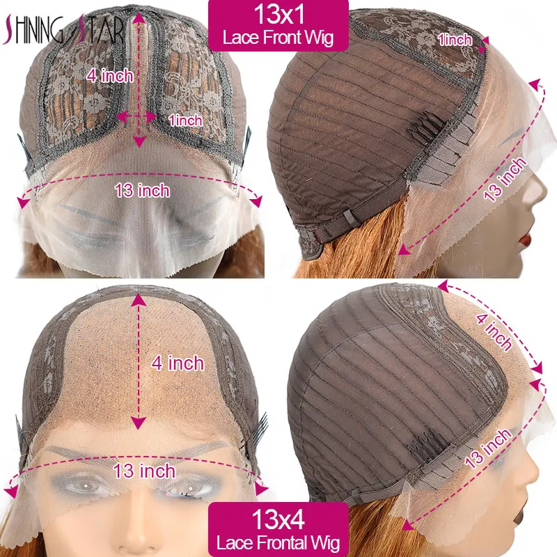 Имбирные парики цветные бордовые кружевные передние перуанские глубокие