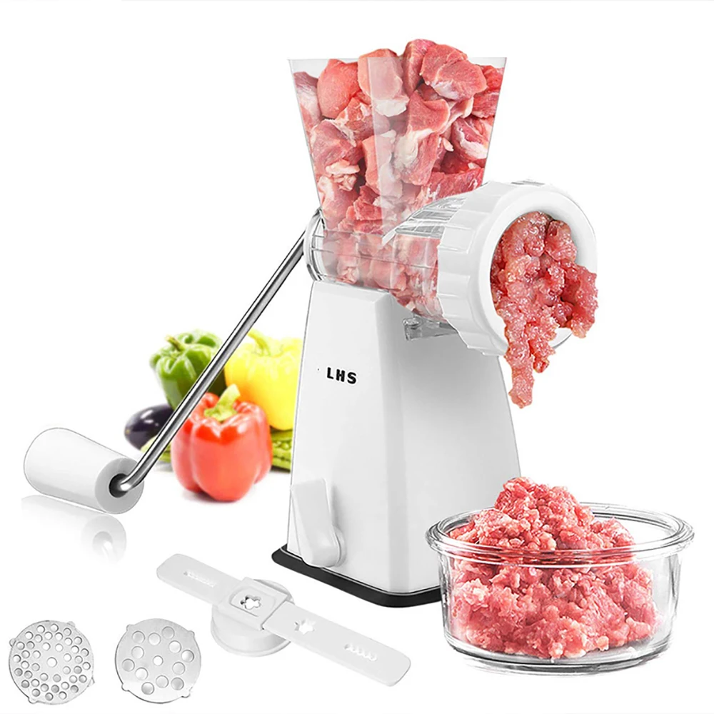 

LHS Beef Sausages Maker Manual Meat Mincer Hand Operated Food Processors Noodles Grinder Kitchen Accessories Gadgets