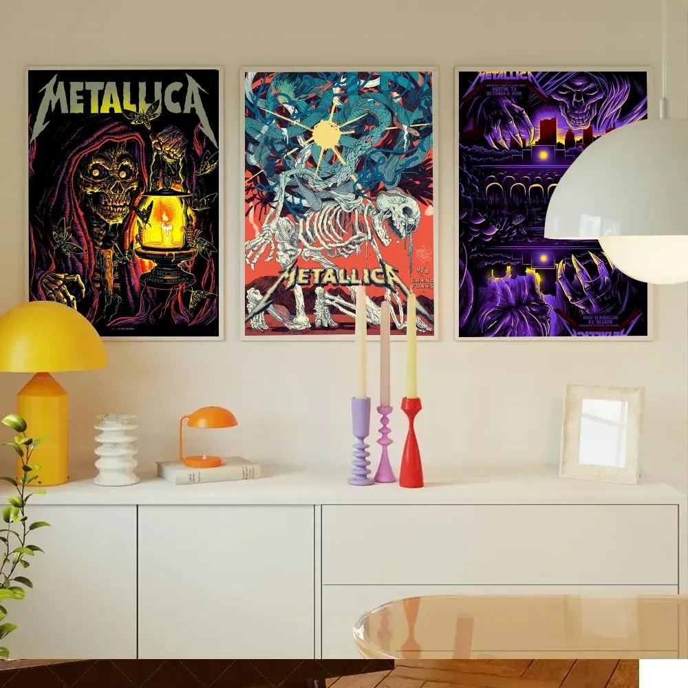 Винтажная рок-группа металлические постеры наклейки для гостиной спальни входа