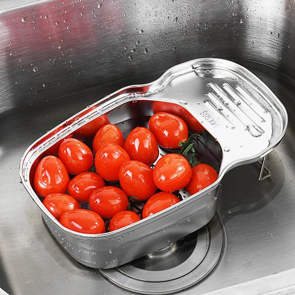 

Полка сливная многофункциональная из нержавеющей стали для кухонной раковины