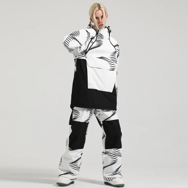 Женский лыжный костюм зимняя одежда брюки мужская куртка для сноуборда штаны