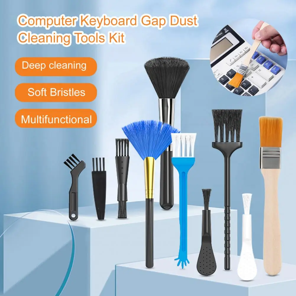 

10 шт./набор, компактные инструменты для удаления пыли с клавиатуры