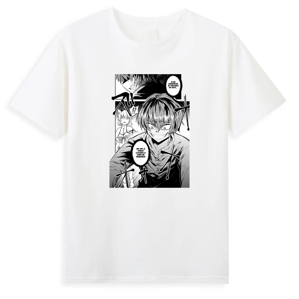 

Japan Anime Manga T Shirt Men Women Redo of Healer Cotton T-Shirts Fashion Loose Tops Summer 2022 Oversize Y2K Unisex Tshirts