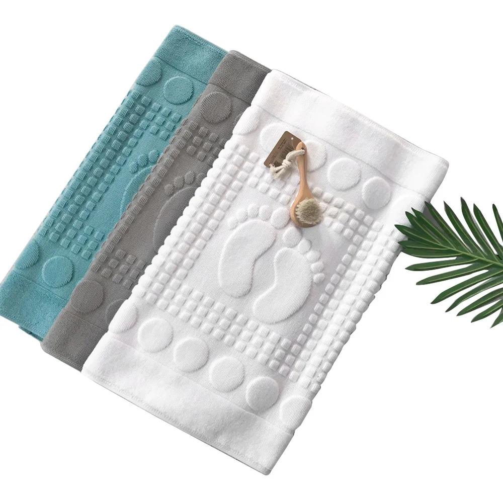 Toilet Rug Cotton Salon Color Absorbent Bath Shower Tub Mats