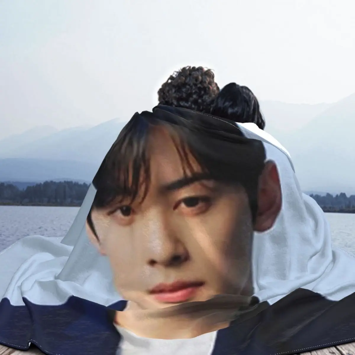 Cha Eunwoo настоящая красота серии Звездное одеяло флис Осень/Зима