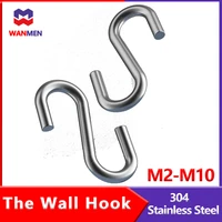 304 stainless steel pothook the wall hook coat hanger dormitory hanger wall hanging creative s hook coat and hat shelving 304 s