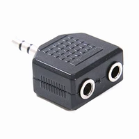 3 5mm male stereo plug to 2 x 3 5mm female jack splitter audio adapter for speakers headphones 3 5 aux cable adaptor accessories