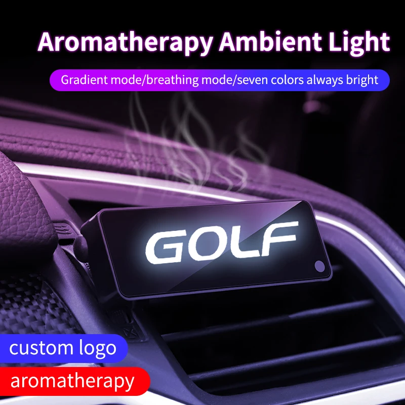 New Car Air Outlet Aromatherapy With Atmosphere Lights For VW GOLF 4 5 6 7 MK2 MK3 MK4 MK7 MK1 MK5 MK6 MK8 AUTO Accessories