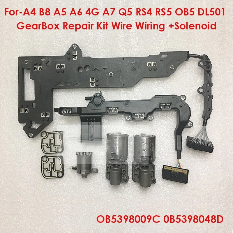 

1 комплект 0B5 DL501 0B5398009C 0B539804 8D Набор для ремонта коробки передач проводка провода + соленоид для-A4 B8 A5 A6 4G A7 Q5 RS4 RS5