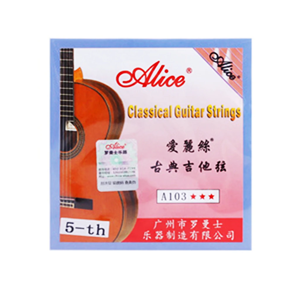 

Струны для классической гитары Alice A103, прозрачные нейлоновые посеребренные одинарные струны, 1-й 2-й, 3-й, 4-й, 5-й, 6-й, EBGDAE одинарные