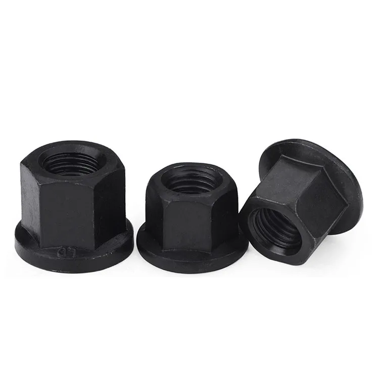 1 шт. черные фланцевые гайки из углеродистой стали с накладной гайкой