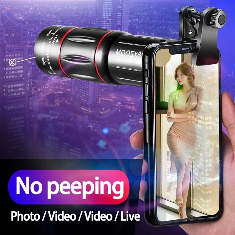 mobile phone lens kit 28x hd telescope zoom macro lens for iphone samsung smartphone camera fisheye lente para celular free global shipping