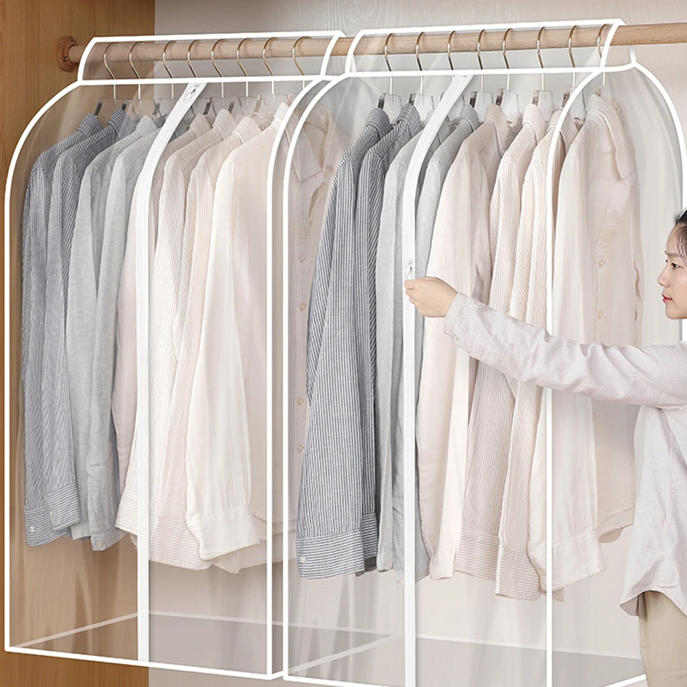 

3D Zipper Clothes Dust Cover Clothes Storage Wardrobe Suit Case Cover Home Organizer Bags Dress Suits Garment Bags For Clothes