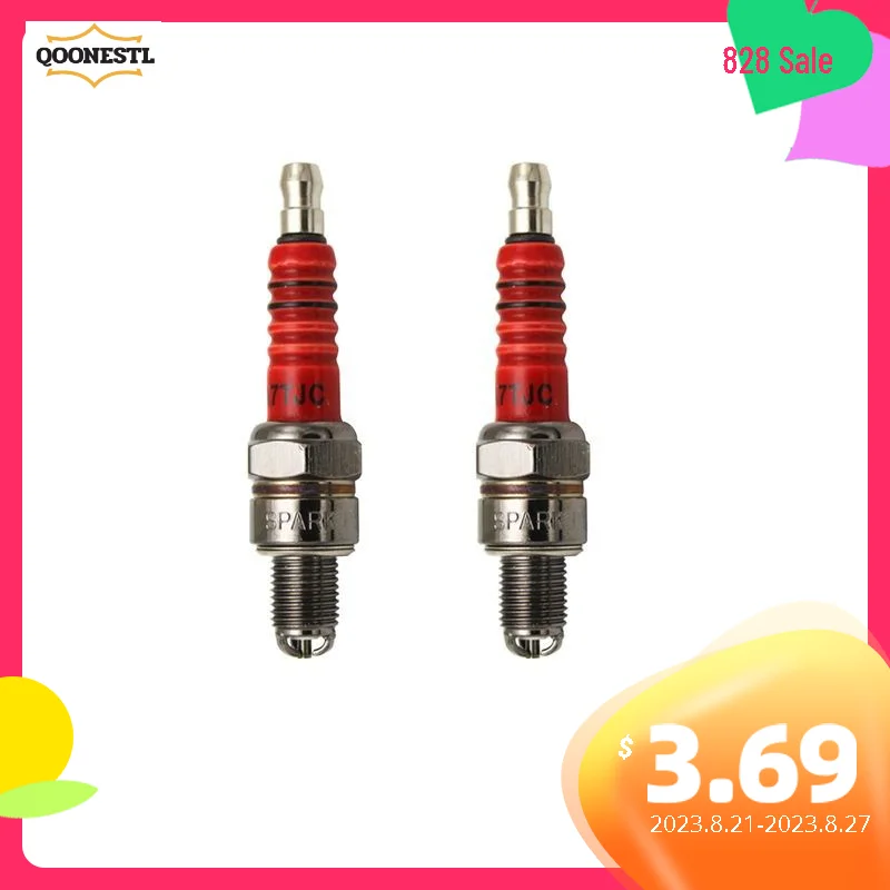 

2pcs For Scooter Engine Repair Spark Plug Replacement Part ATV Universal 3 Electrode Dirt Bike Durable A7TC Fit For 150cc