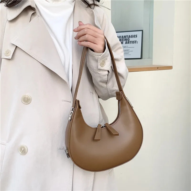 CGCBAG 2023 New Fashion Women Luxury Small Shoulder Bag High Quality PU Leather Ladies Designer Handbags Vintage Female Tote Bag