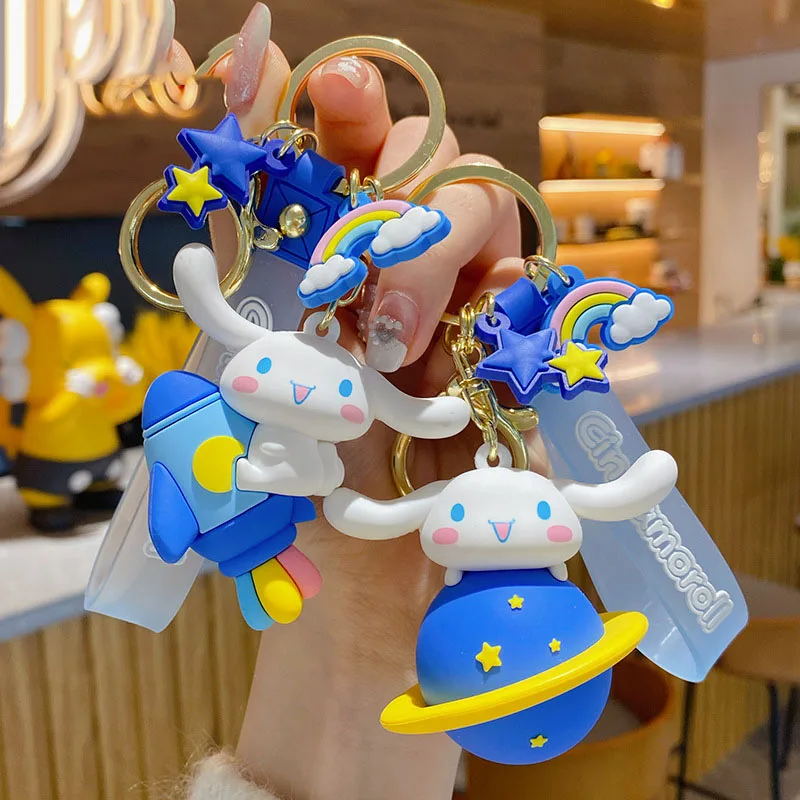 

Kawaii Cute Kuromi Cinnamoroll Keychain babyCinnamoroll Vinyl Figure Dolls Toys Keychains Action Figure Toys Gifts for Kids