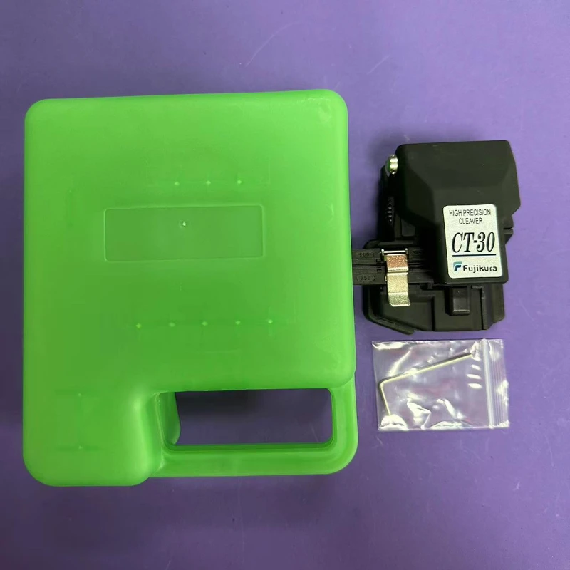Free Shipping  CT-30 FTTH High Precision for Hot Fusion Add  Allen Wrench + Bag Optical Fiber Cleaver Cutter Tool Kit