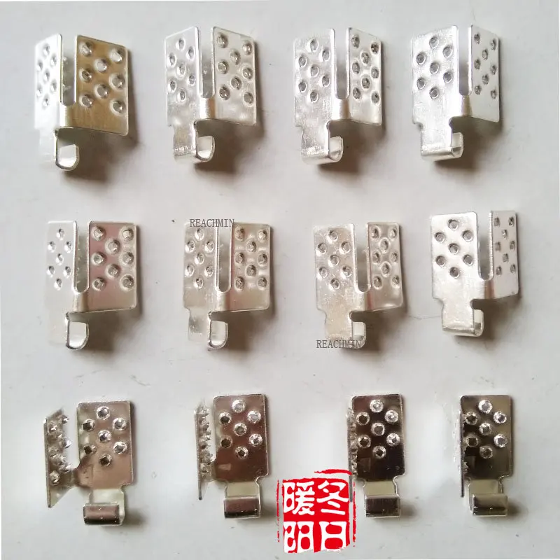 

10/20/30/40/50/100PCS Underfloor Heating Film Clamps Special Silver Connectors Clamps for connect cable and heating film
