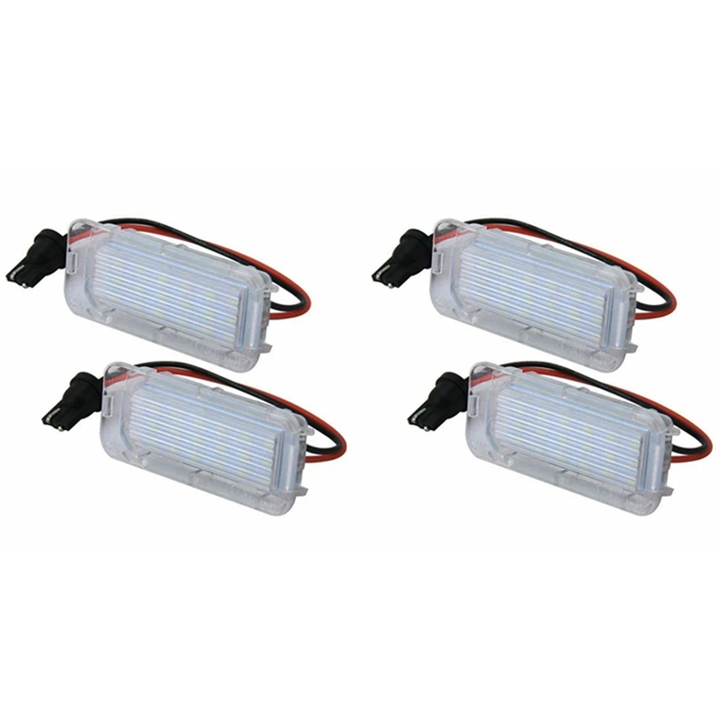 Светодиодные огни для номерного знака 18-SMD 4 шт. без ошибок Ford Explorer Escape Fusion MKC