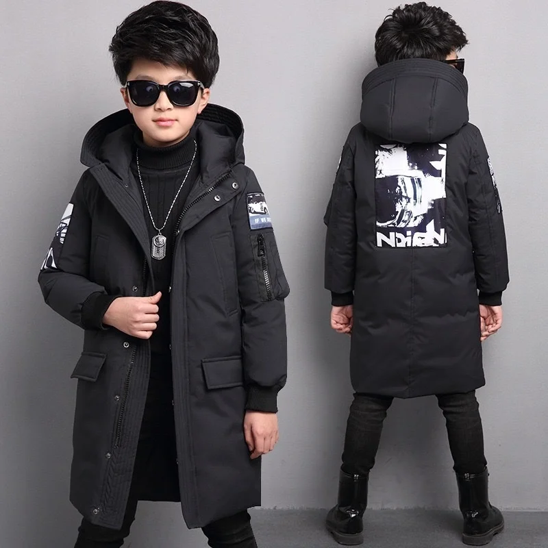 

winter clothes 2023 boys children clothing warm down cotton jacket Hooded coat waterproof thicken outerwear kids parka
