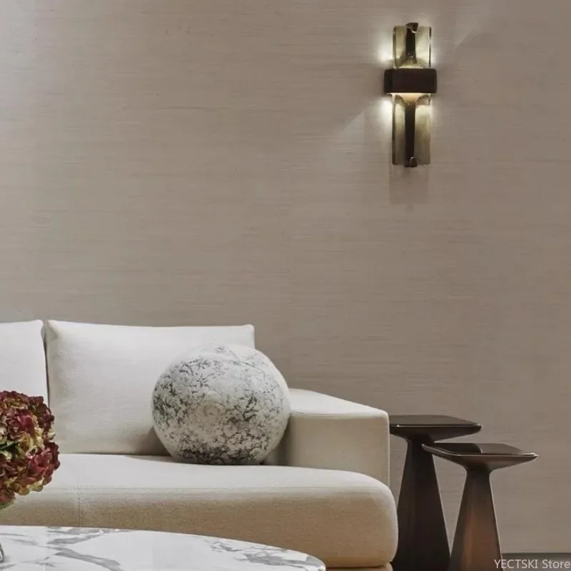 GHJUYIOL Ретро роскошный медный настенный светильник средневековое искусство