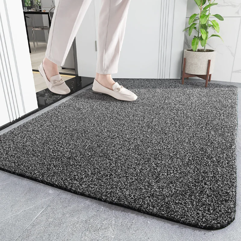 

Entrance Doormats Modern Simple Scraping Carpet Mud Dusting Wear-resistant Non-slip Machine Washalbe Rug Shredded Coconut Mat
