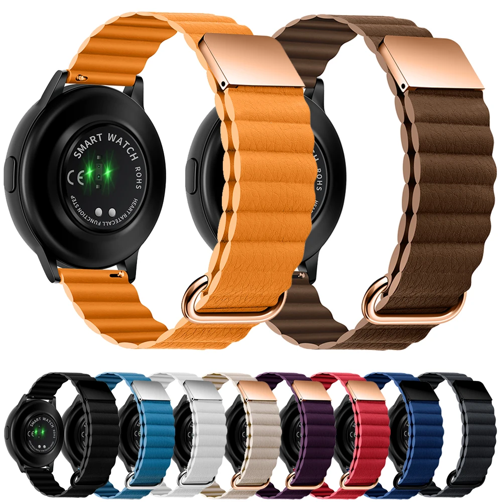 

Wristband Band For Polar Pacer /IGNITE 2 /Unite Leather Strap Watchband For POLAR Grit X Pro/Vantage M2 M Magnetic Loop Bracelet