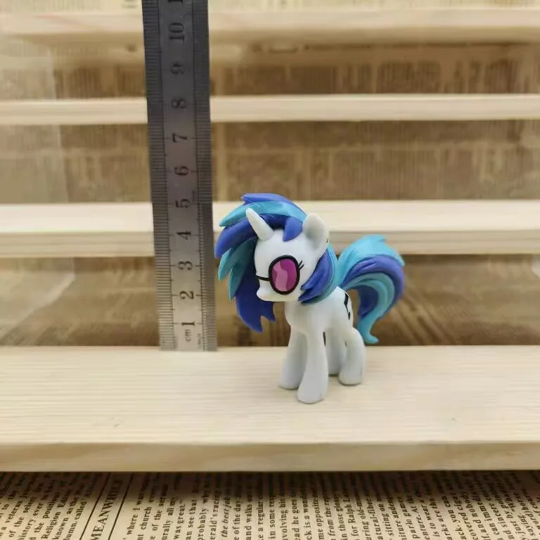 Фото Аниме Принцесса Луна Флаттершай DJ Pon-3/винил Скретч Лошадь Фигурки для игрушек высотой 5 см №3
