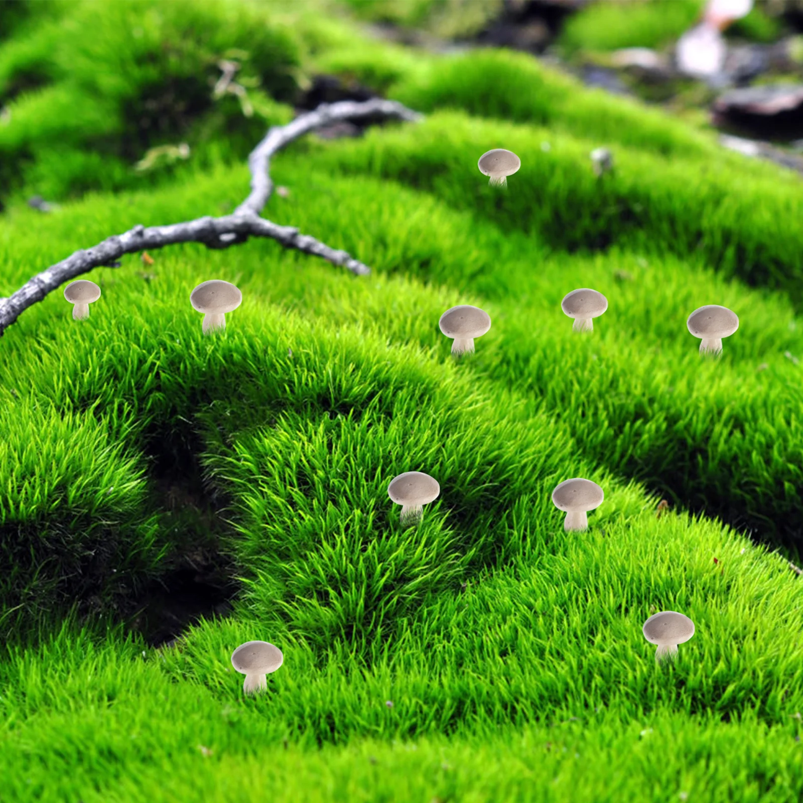 

100pcs Micro Landscape Mushroom Decorations Micro Foams Mushrooms Simulation Mushrooms