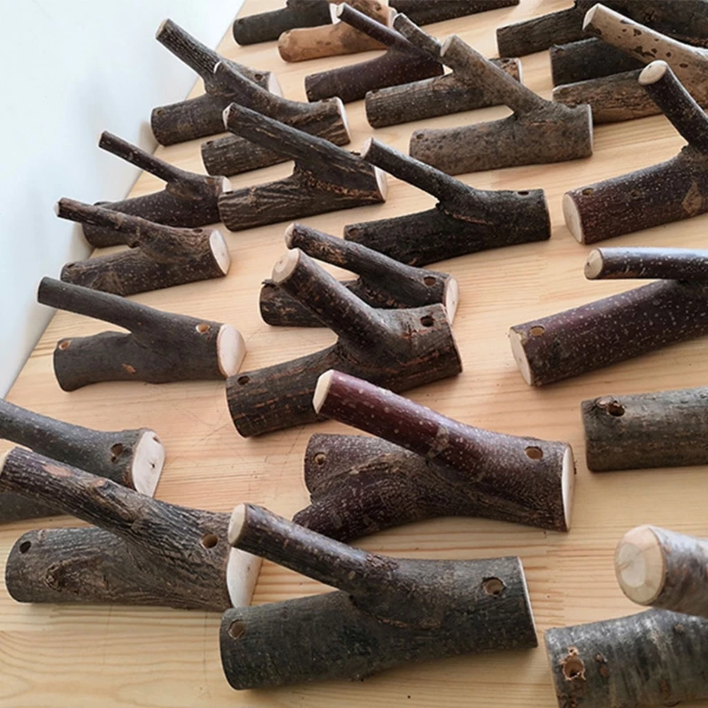 Винтажный деревянный искусственный крючок деревенские декоративные деревянные