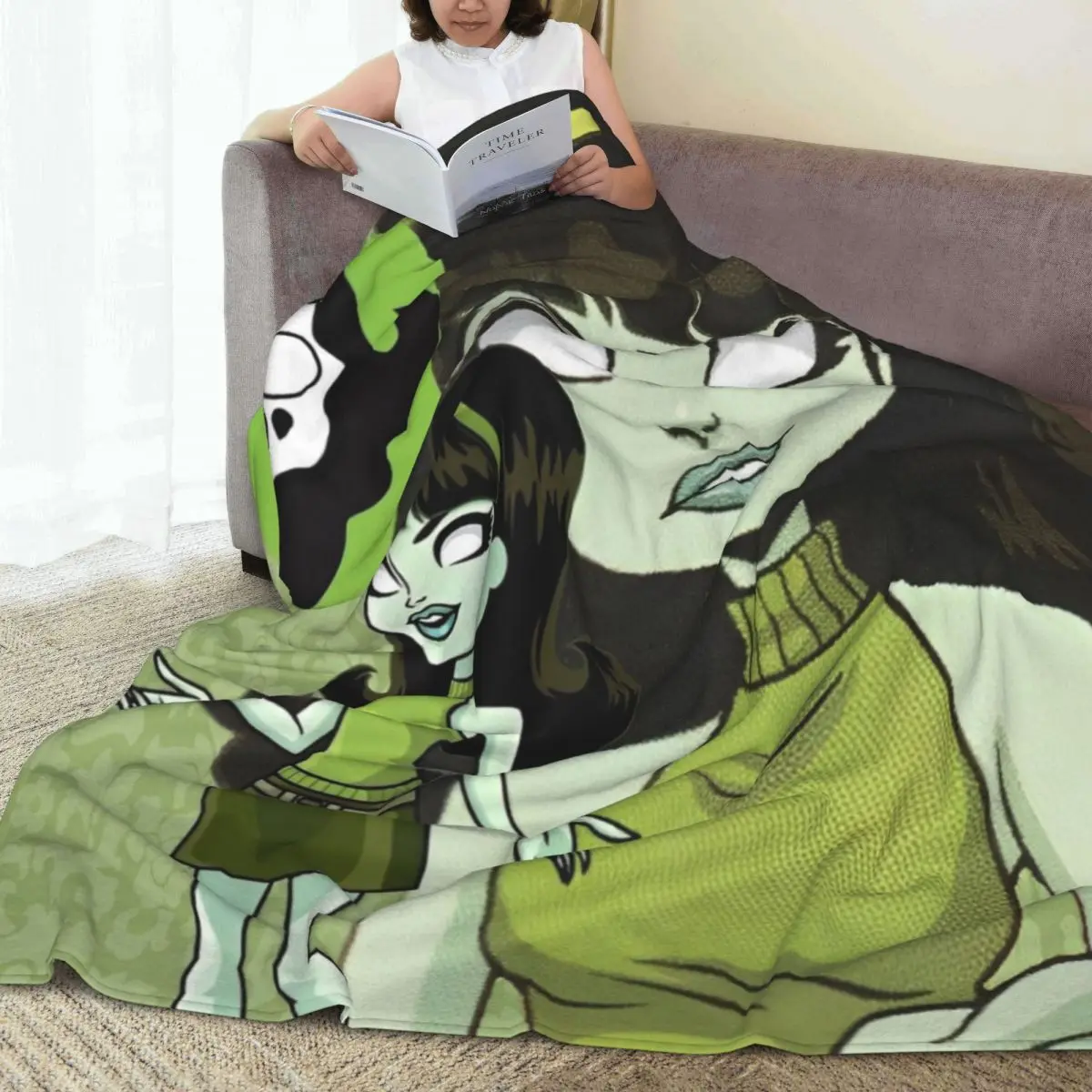 Одеяло Monster High школьный тематический плюшевый потрясающий дышащий плед для