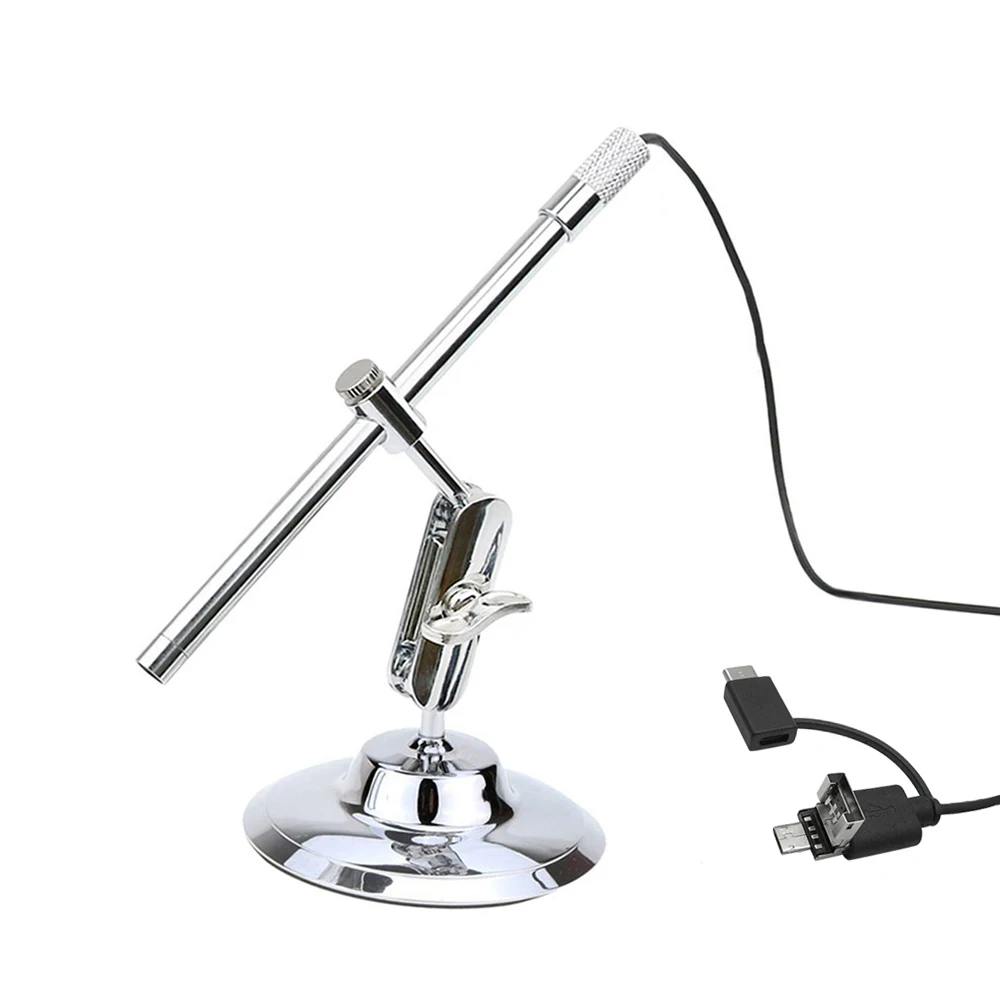 

Цифровой USB микроскоп, инспекционная Лупа IP67, водонепроницаемая камера, встроенная 8 светодиодных ламп, КМОП-датчик, 10-200x увеличение