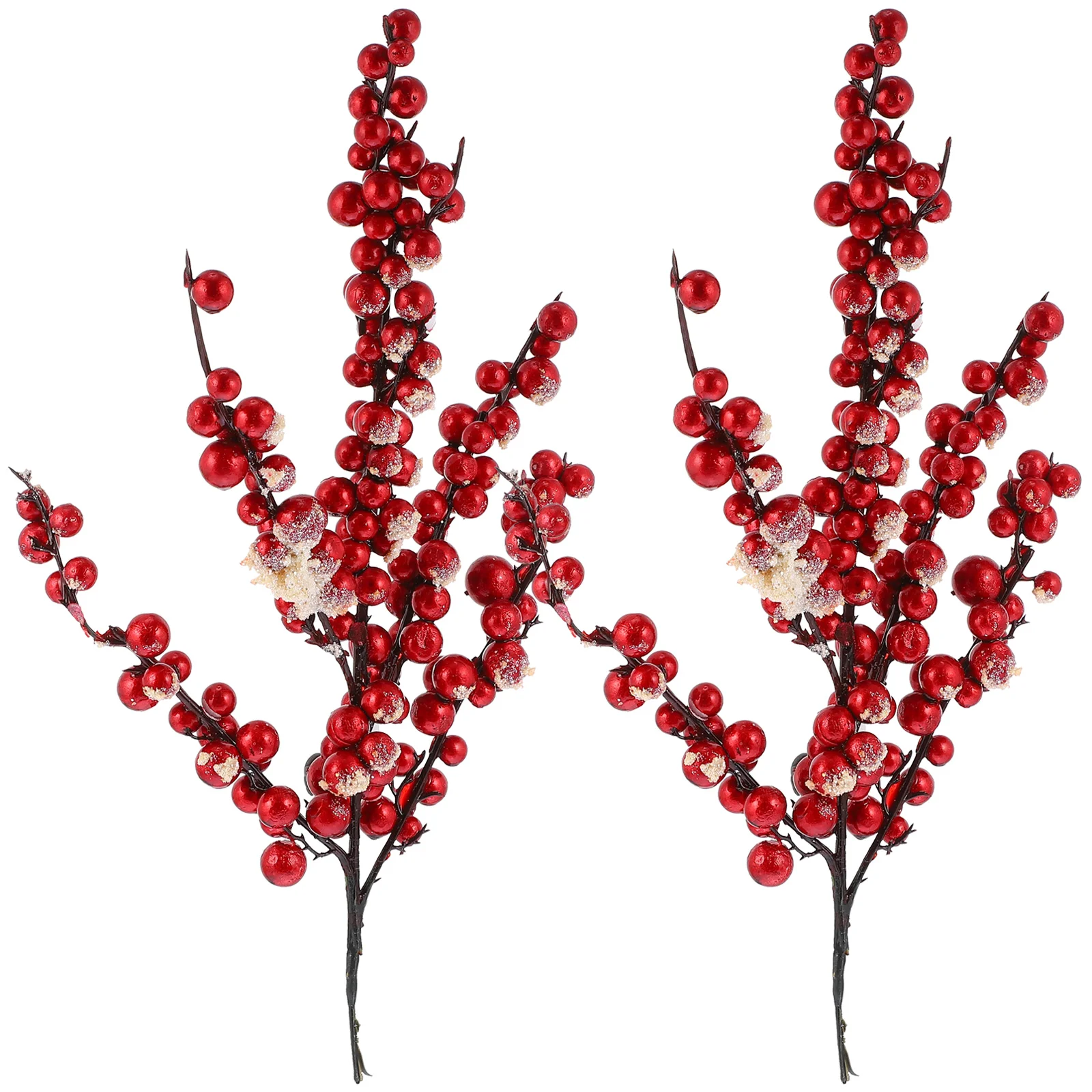 

Berry Artificial Christmas Picks Stems Branches Xmas Flowers Ornaments Tree Pick Wreath Faux Centerpiece