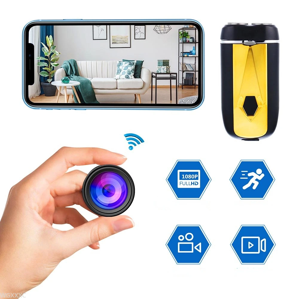 

Human Sensing Electric Shaver WiFi HD Video Camera Night Vision P2P Surveillance Camcorder Audio Record ip Cam Suport Hidden tf