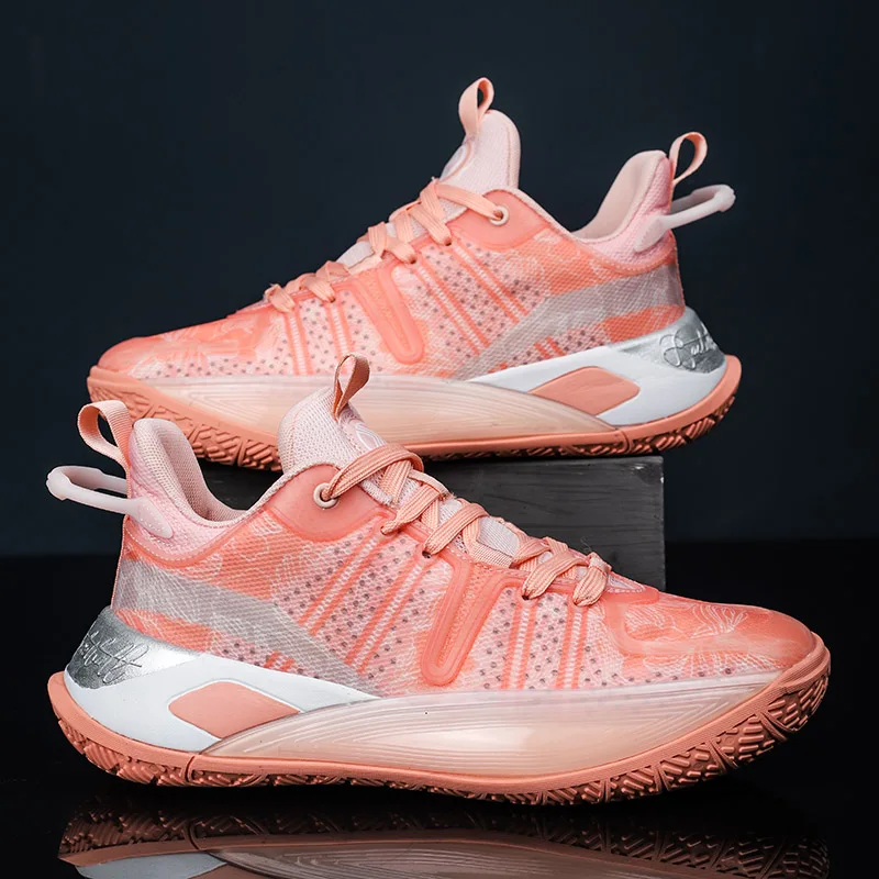 High-quality Brand Basketball Shoes Men Kids Reflective Basket Boots Summer Mesh Sneakers Women Outdoor Training Sports Shoes