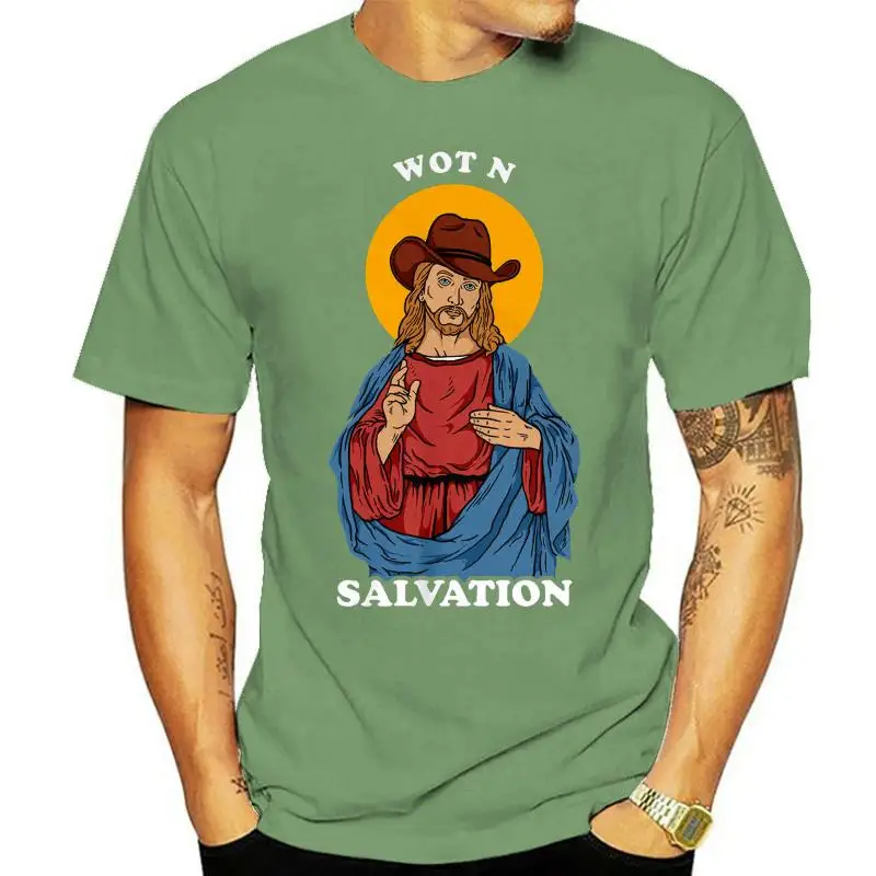 Футболка Wot N Salvation Иисус Что в Tarnation рубашка с мемом мужская и женская унисекс