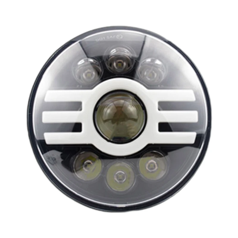 

7" LED Headlight Car Led Driving Lights Hi/Lo Beam DRL 65W LED H4 DRL Light for Motorbike Car E8BC