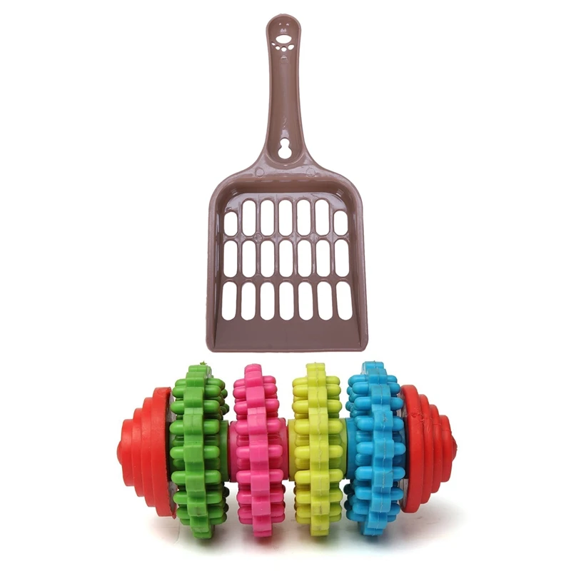 

Цветная резиновая игрушка для жевания домашних питомцев, собак, щенков, пластиковая Нескользящая ручка, мусорная машина для кошек и собак