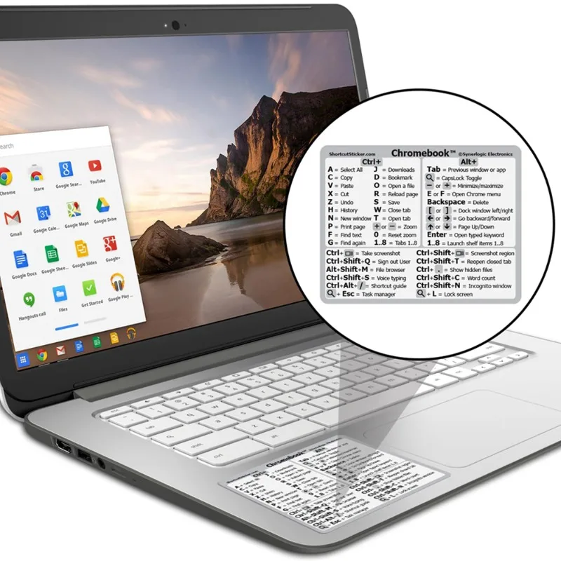 Reference Keyboard Shortcut Sticker Adhesive for Pc Laptop Desktop Shortcut Sticker for Apple Mac Chromebook Window Photoshop